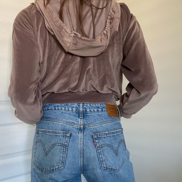 Alo yoga velour glimmer full zip hoodie - Picture 8 of 8